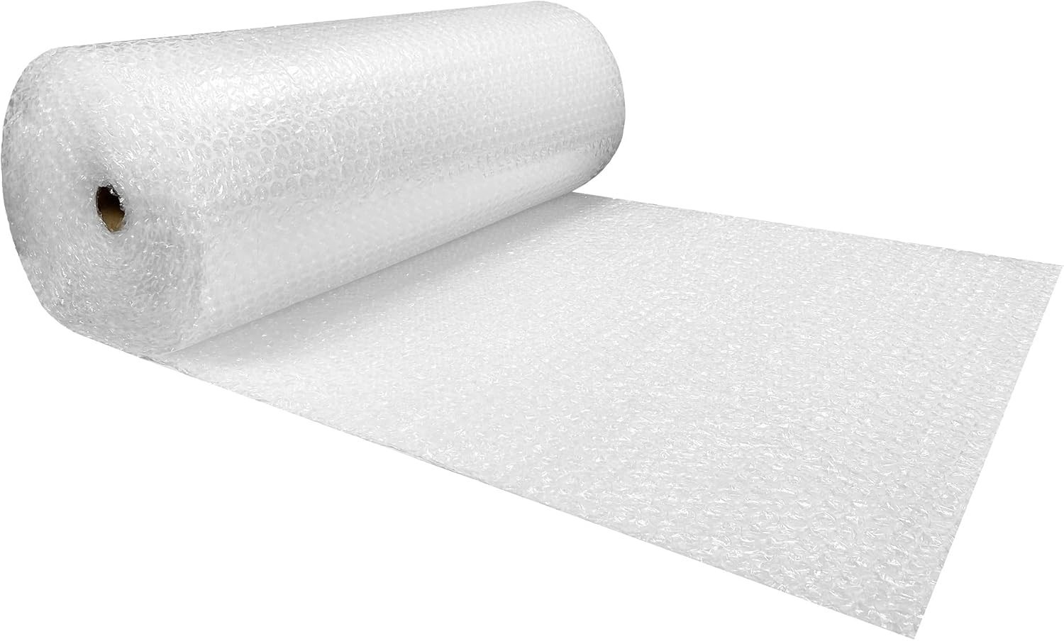 Bubble Cushioning Wrap Roll 48" Wide x 100 ft - Medium Bubbles 5/16", Clear