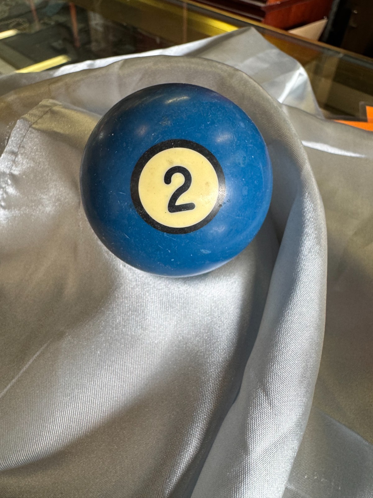 Vintage Black Ring / Circle Billiard Ball Replacement #2