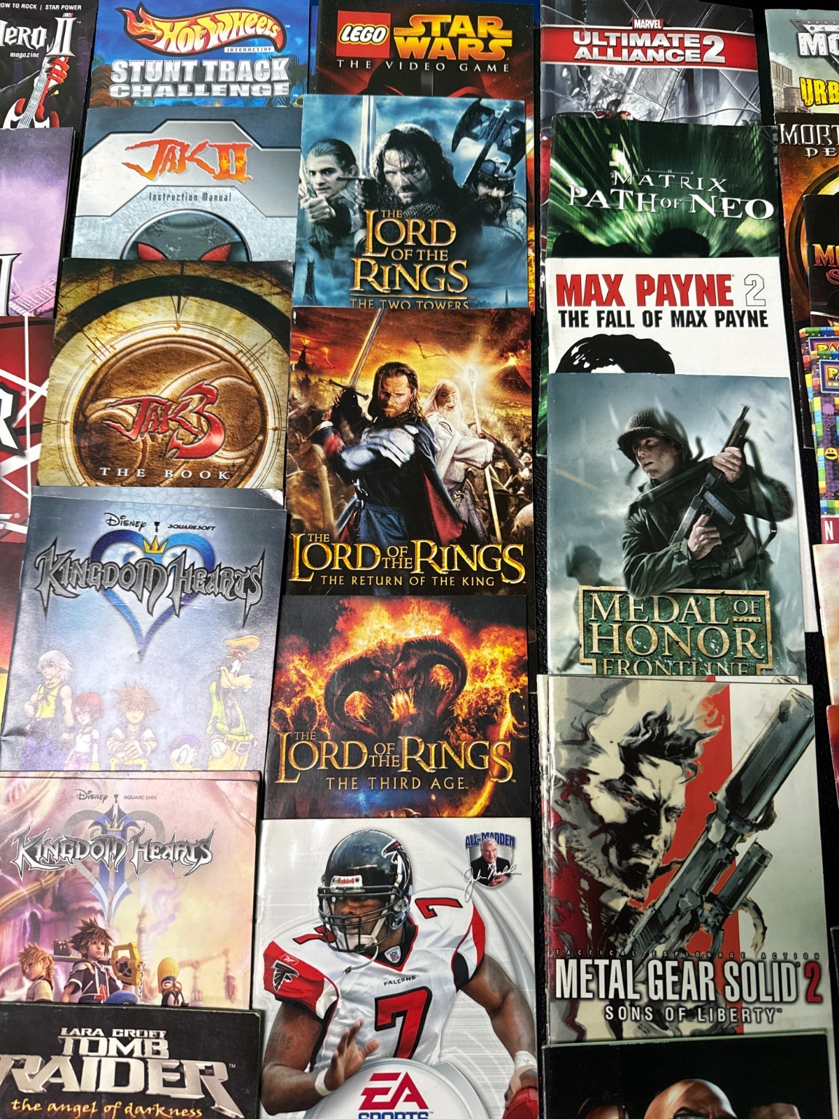 video game manuals lot Playstation 2