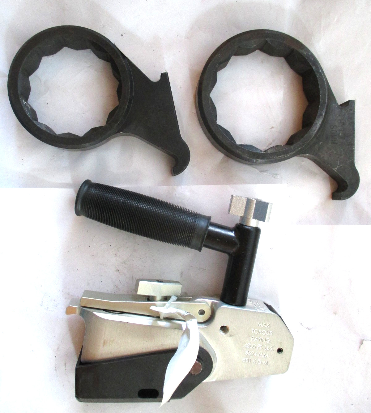 Hytorc Backup / Back Up Wrench Kit / Set, with 70 and 80mm Back-Up Link. BWCY-4