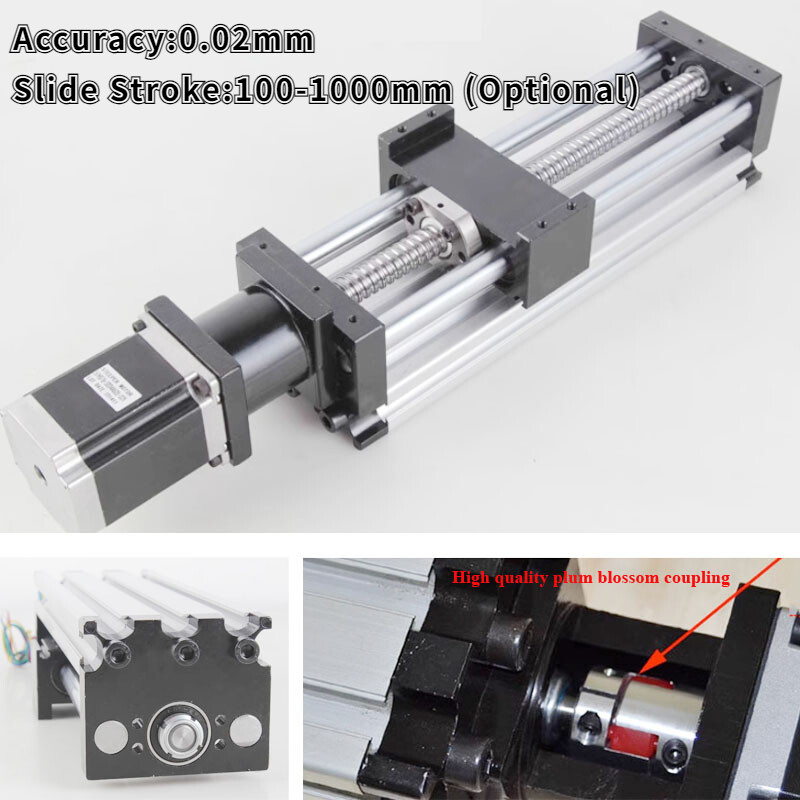 Ball Screw Linear CNC Slide Stroke Long Stage 57 Motor Actuator Module + 1.8NM