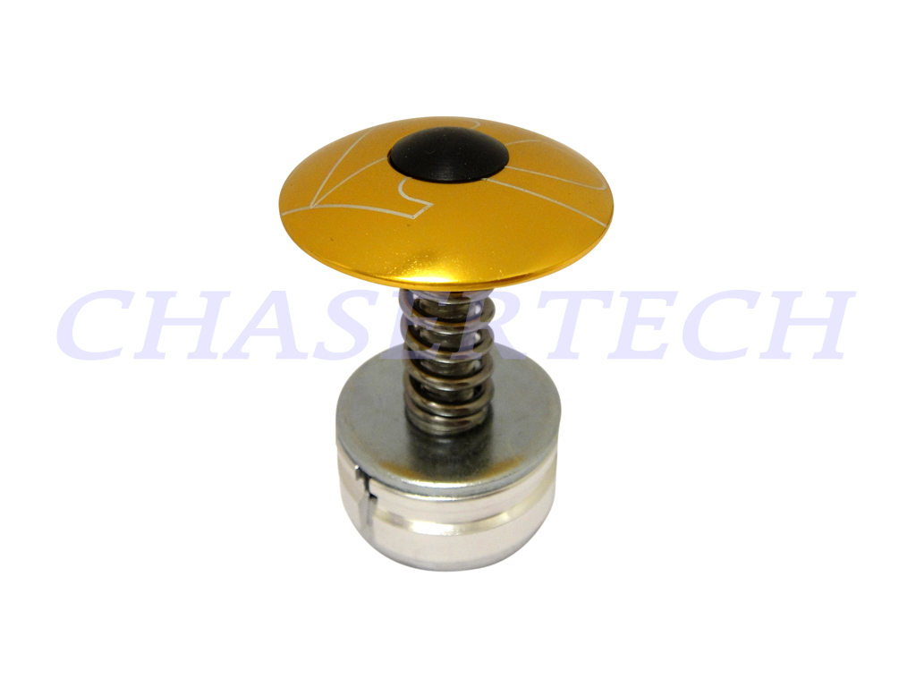 New VP Bicycle Bike Alloy Headset Stem Cap 1" w/ Expander Plug 22.2mm Gold
