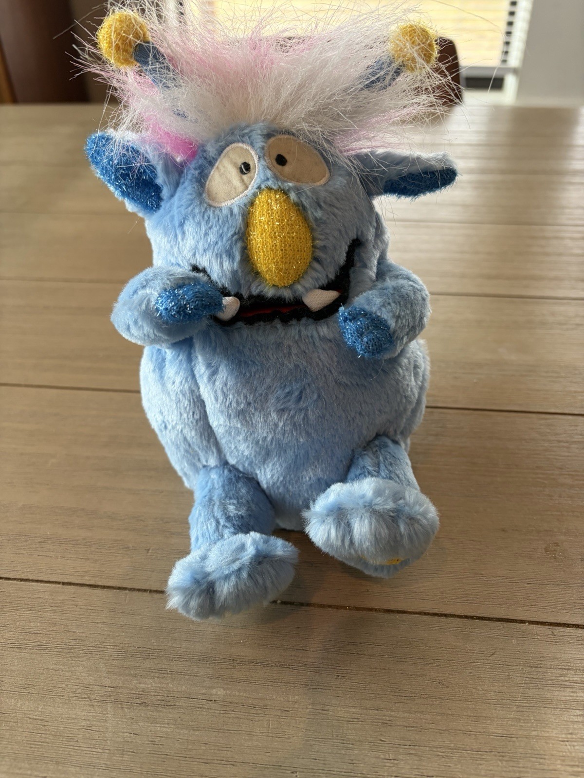 Gemmy Mitch Monster Maniacs Blue Plush Sings Mahna Mahna/Happy Birthday