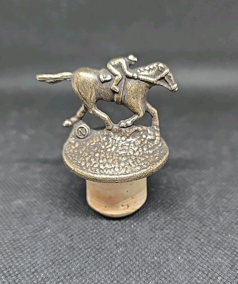 Letter “N” Blanton’s Bourbon Bottle Horse & Jockey Cork Stopper Blantons Bourbon