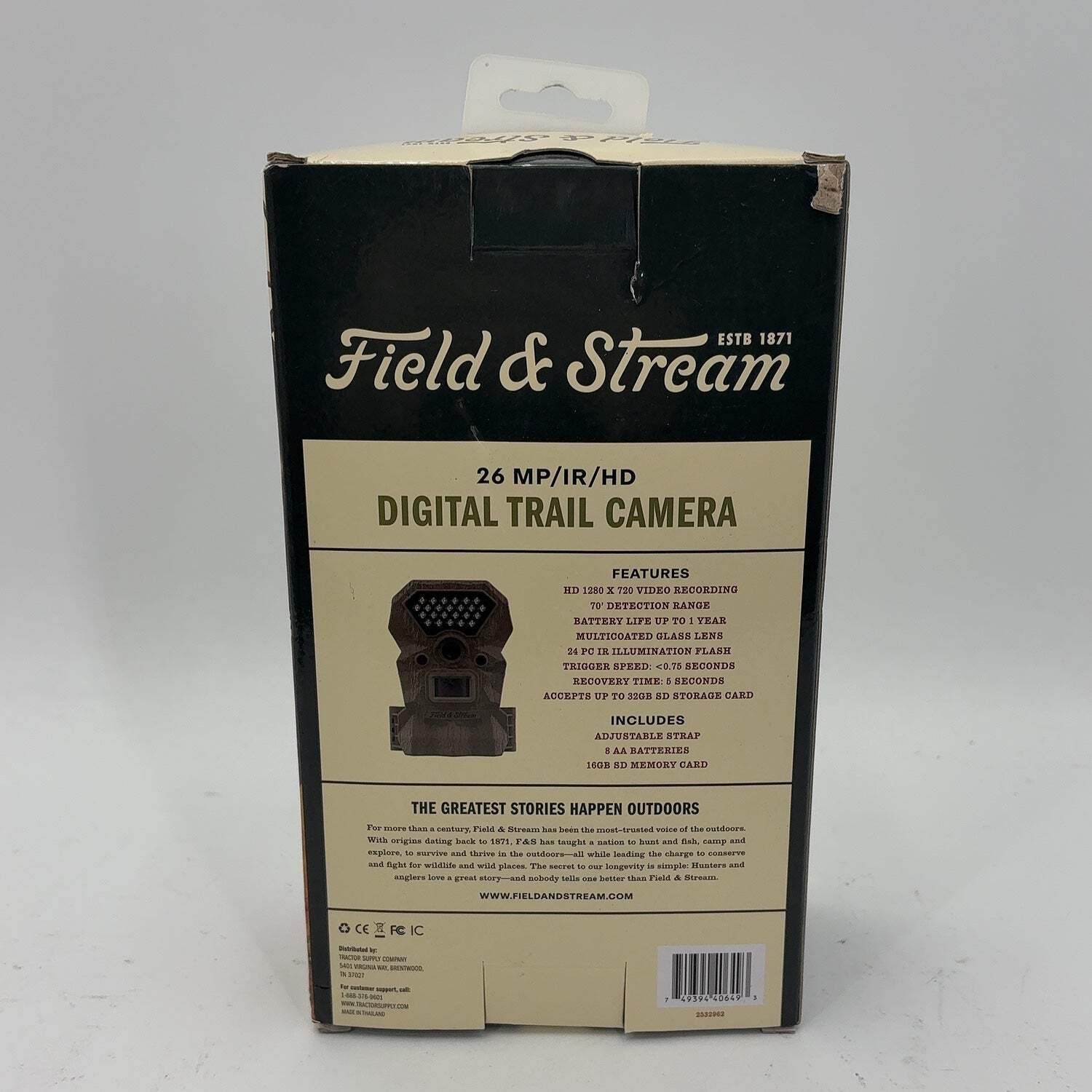 New Field & Stream 26 MP/IR/ HD Digital Trail Camera