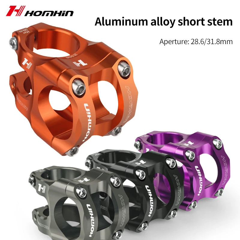 CNC MTB Bike Stem 31.8/35mm Short Handlebar Stem High Strength Aluminum Alloy