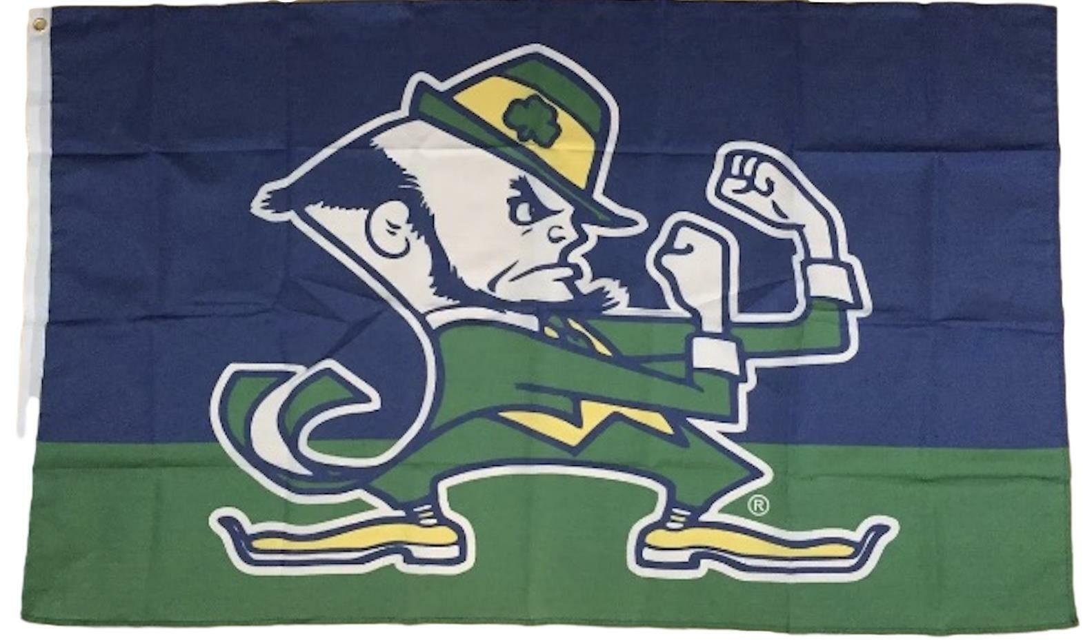 Notre Dame FLAG 3X5 Fighting Irish Football Banner New Fast USA Ship Old School