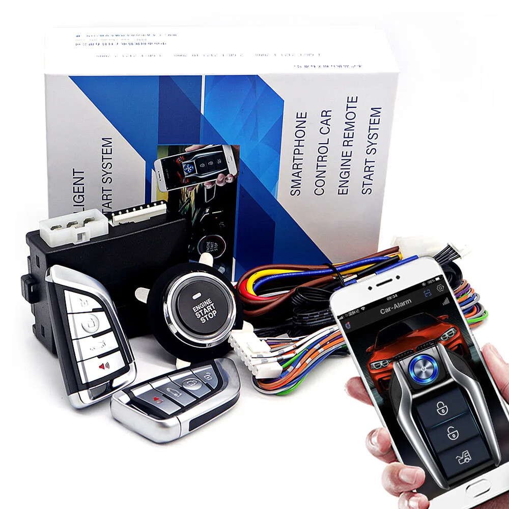 System Remote Control Engine Ignition Autostart Kit Keyless Push Start System