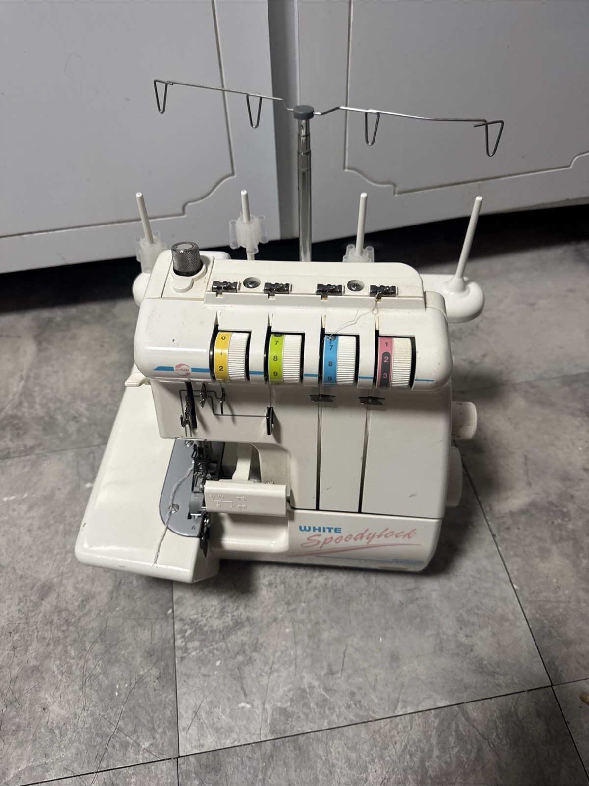White Serger Speedylock Model #SL234D Untested No Pedal