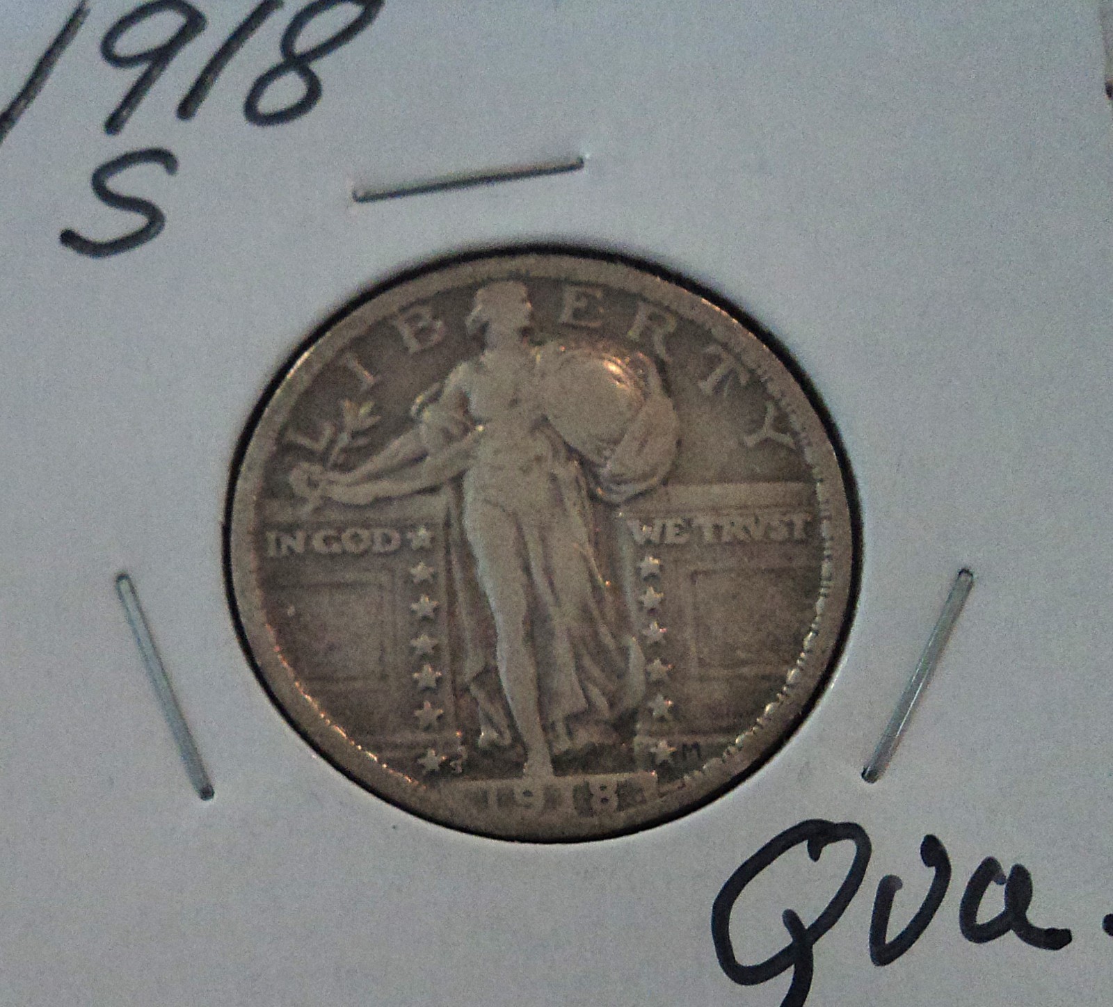 1918-S Standing Liberty Silver Quarter