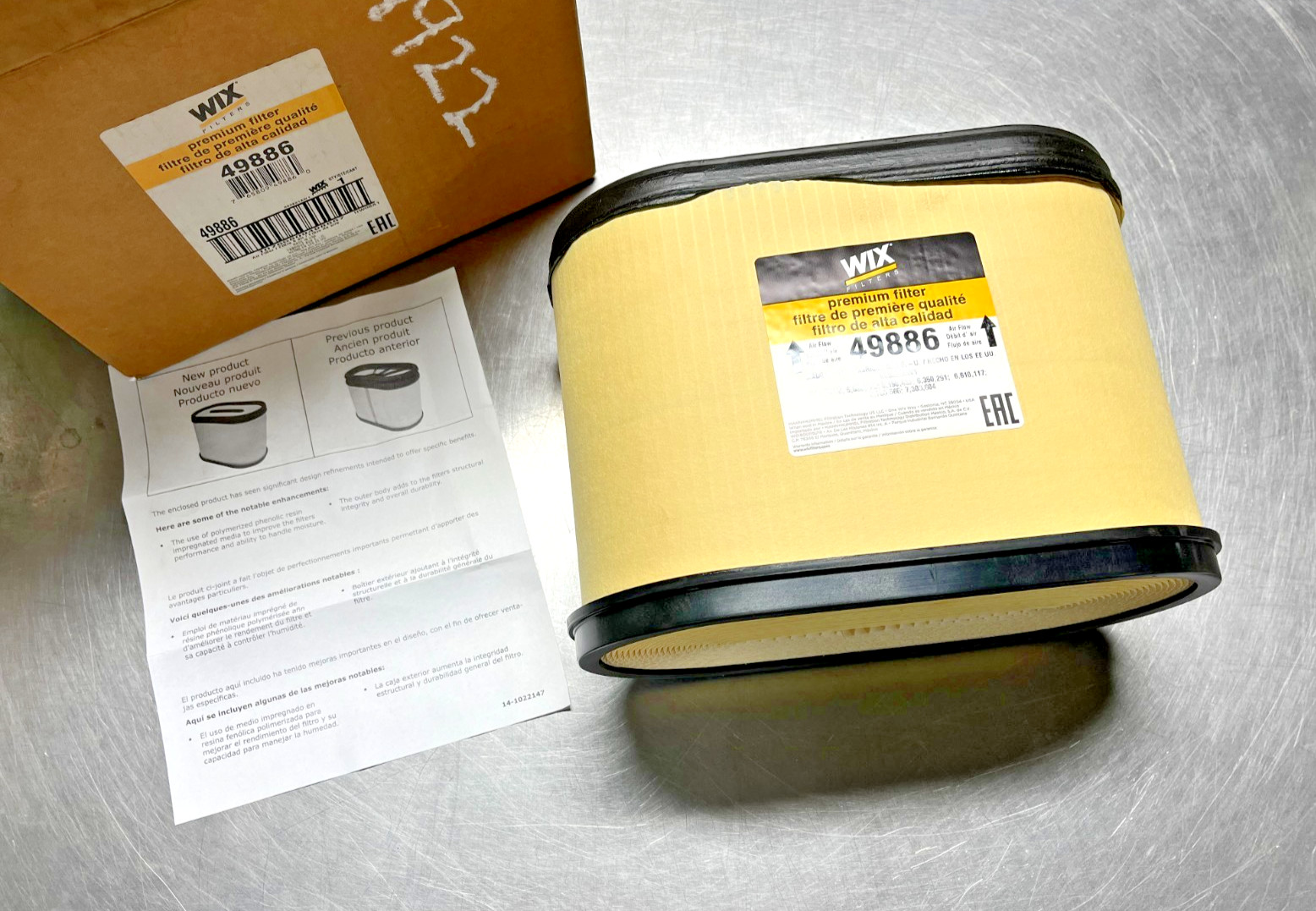 49886 Genuine WIX Air FILTER
