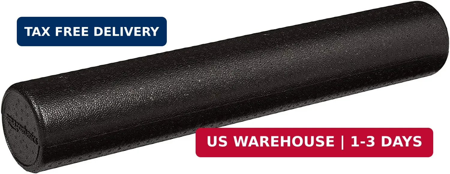 Amazon Basics High-Density Foam Roller for Exercise, Stretching and Muscle Recov