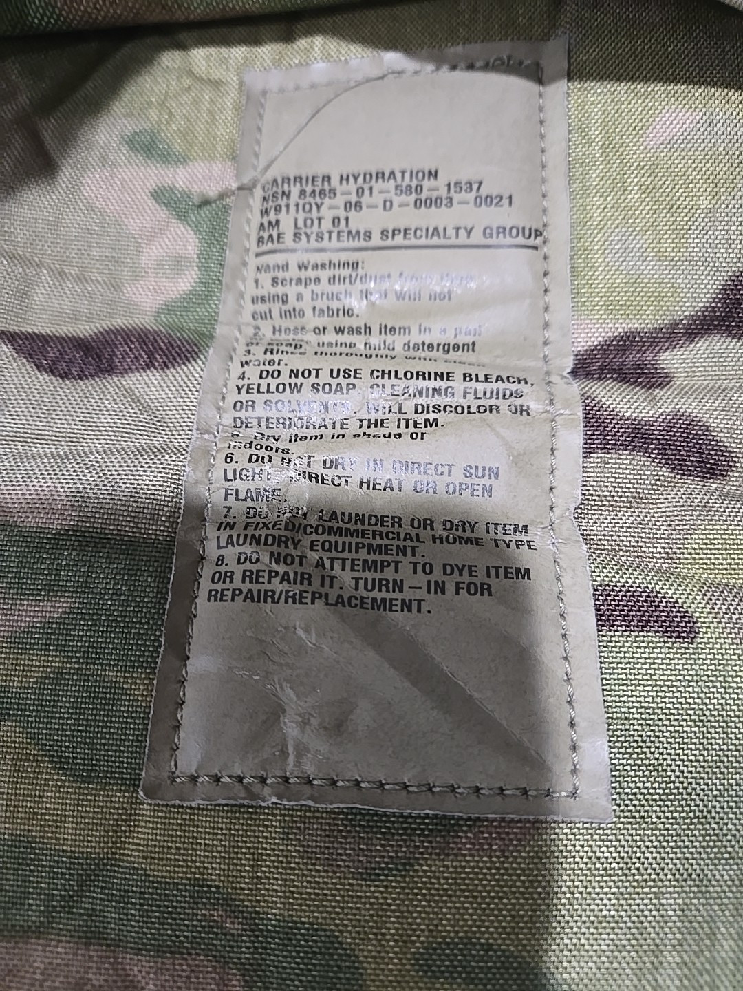 Camo Hydration Pack With 2 Bladders