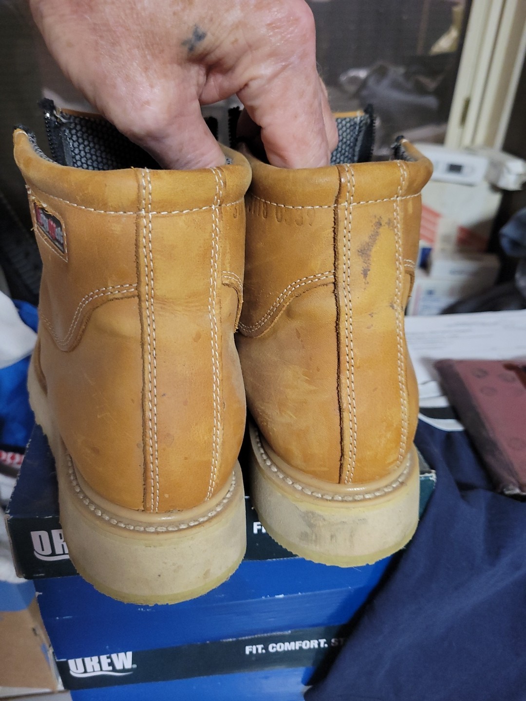 Men’s King Welt Zipper Side Boots Excellent....Size 9.5