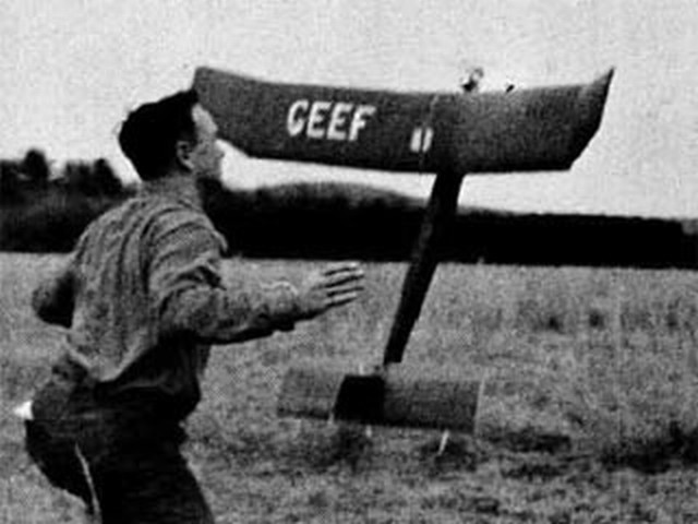 Model Airplane Plans (FF): GEEF 61" Wingspan .15-.23 Engines by Dan Sobala