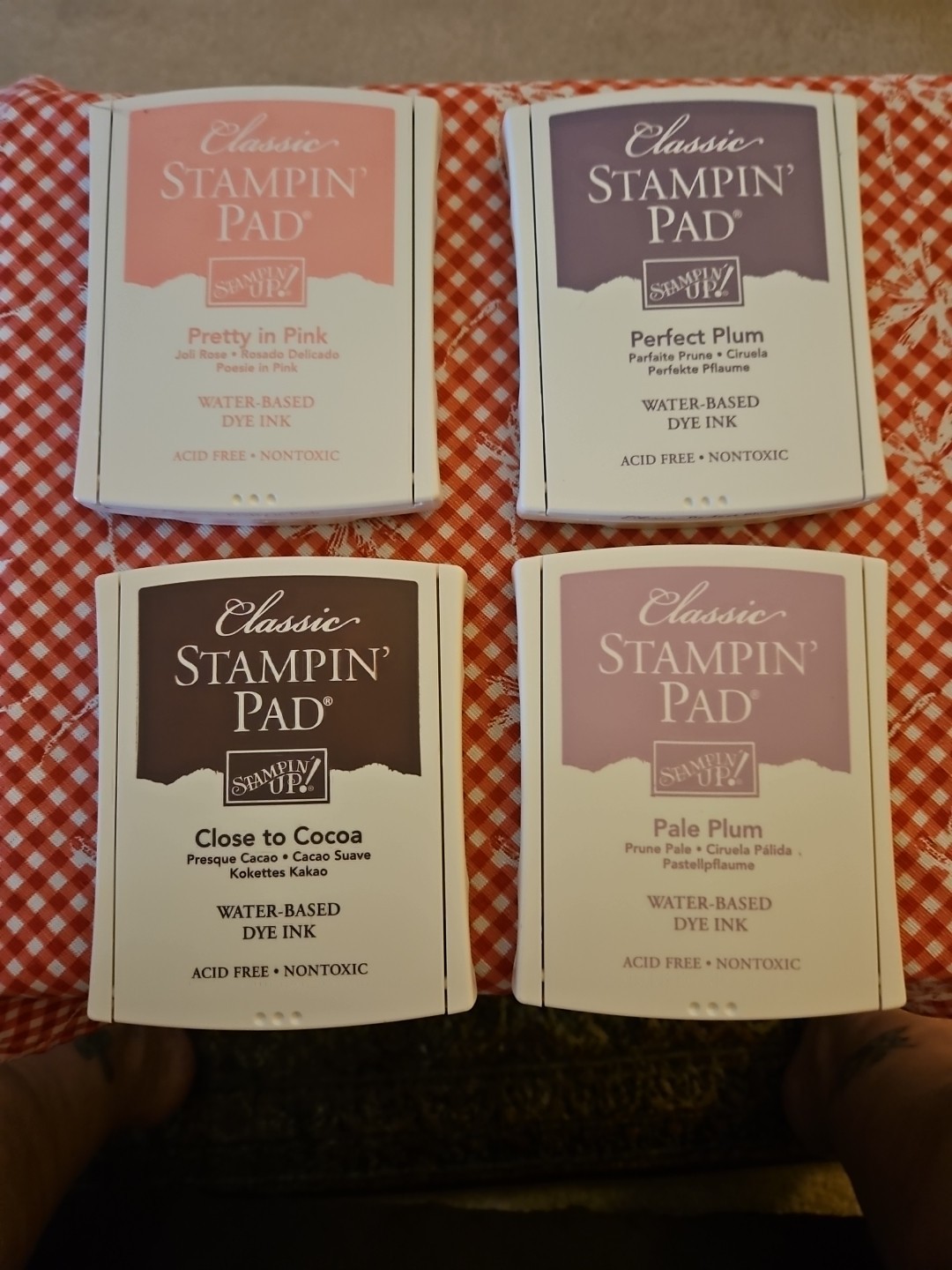 Classic STAMPIN PADS (4) For One Price. Retired Used Dried Up. See Photos