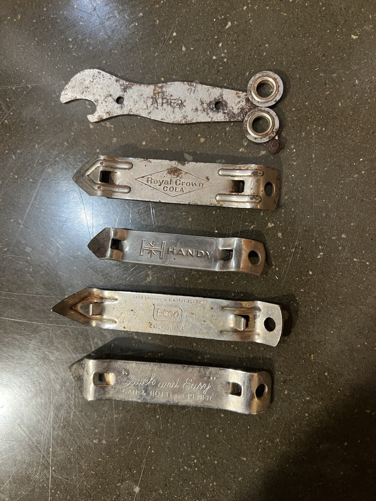 Lot Of 5 Assorted VTG Bottle Openers