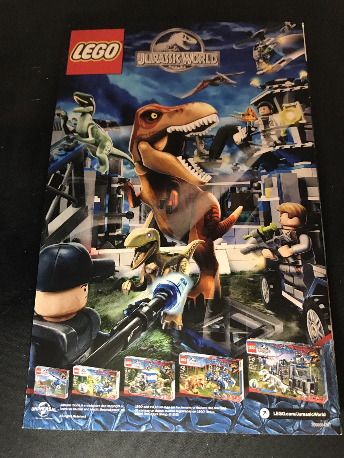 LEGO Jurassic World (Microsoft Xbox 360, 2015) Authentic ORIGINAL MANUAL ONLY