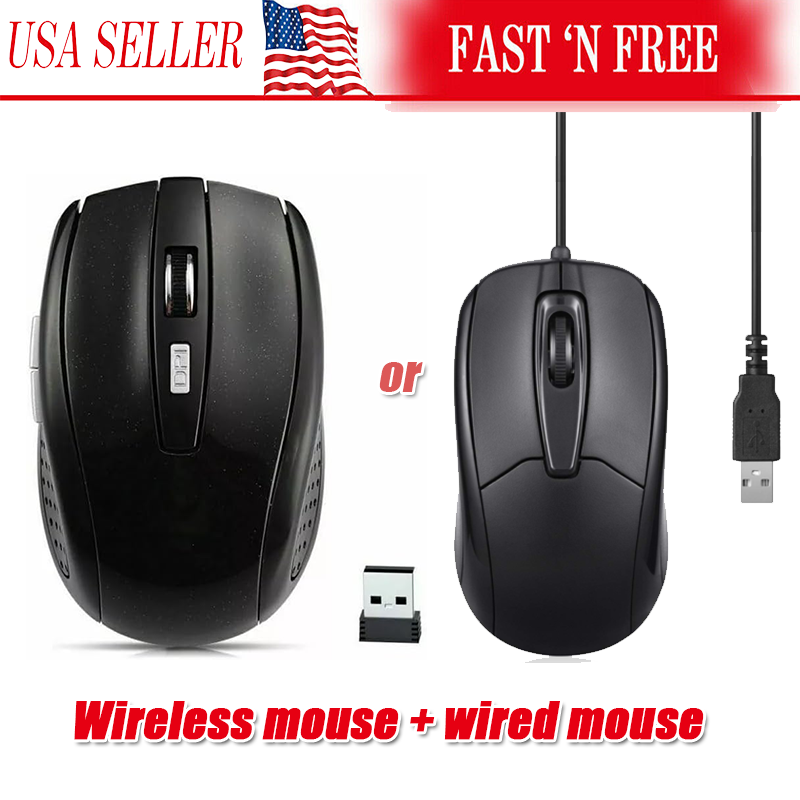 Wireless Optical Mouse Mice 2.4GHz USB Receiver For Laptop PC Computer DPI lot