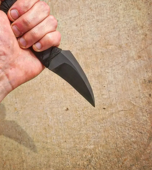 Revenant Corps Carrion Fixed Dagger 3.25" Black G10 Construction/Wrapped Handle