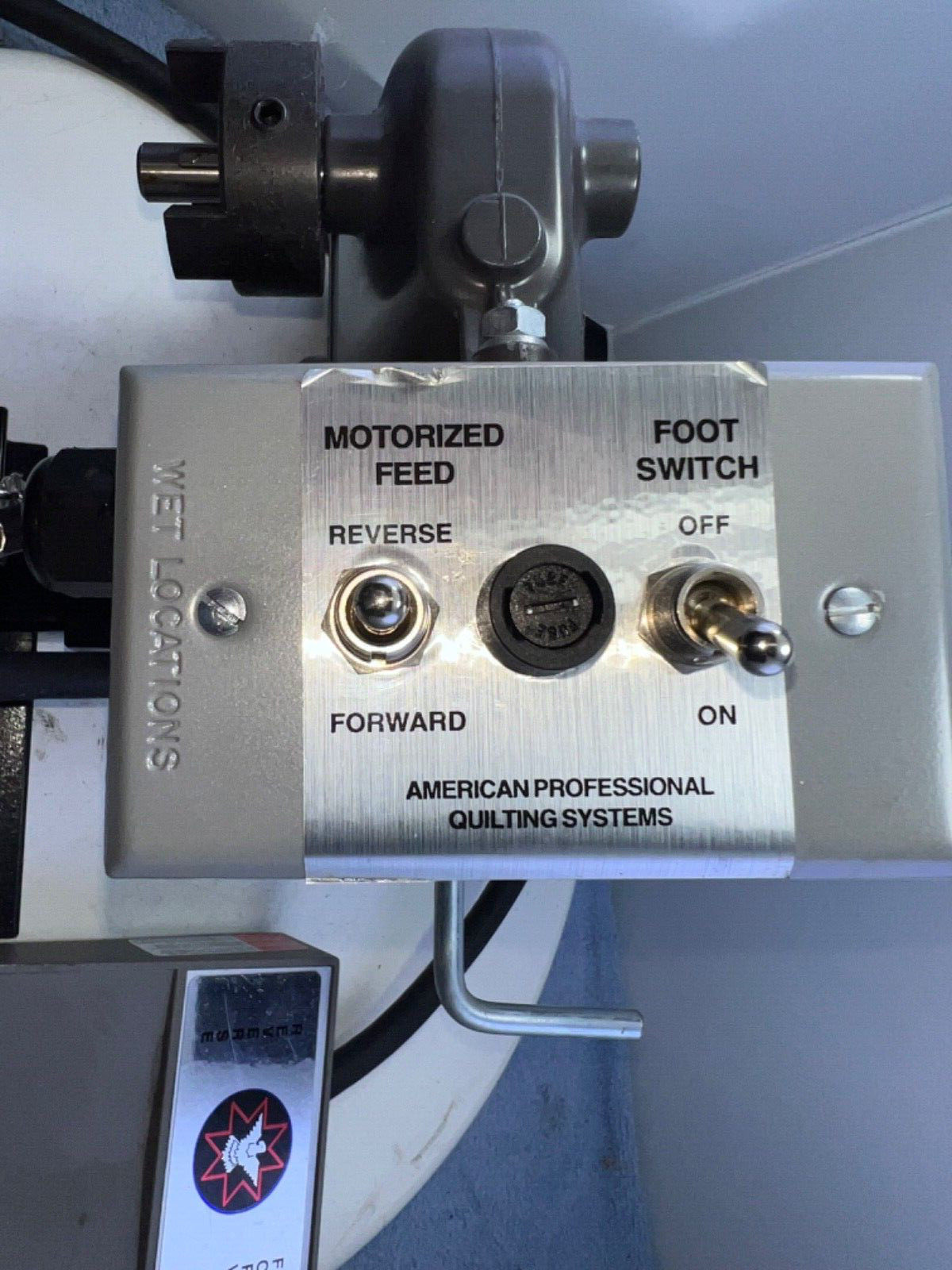 American Professional Quilting systems long arm motor and foot control