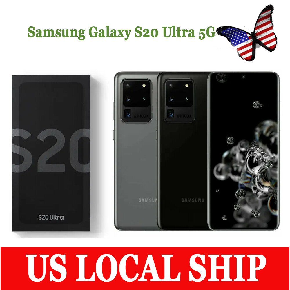 NEW-Sealed Samsung Galaxy S20 Ultra 5G G988U 128GB Fully Unlocked 6.9" 108.0 MP