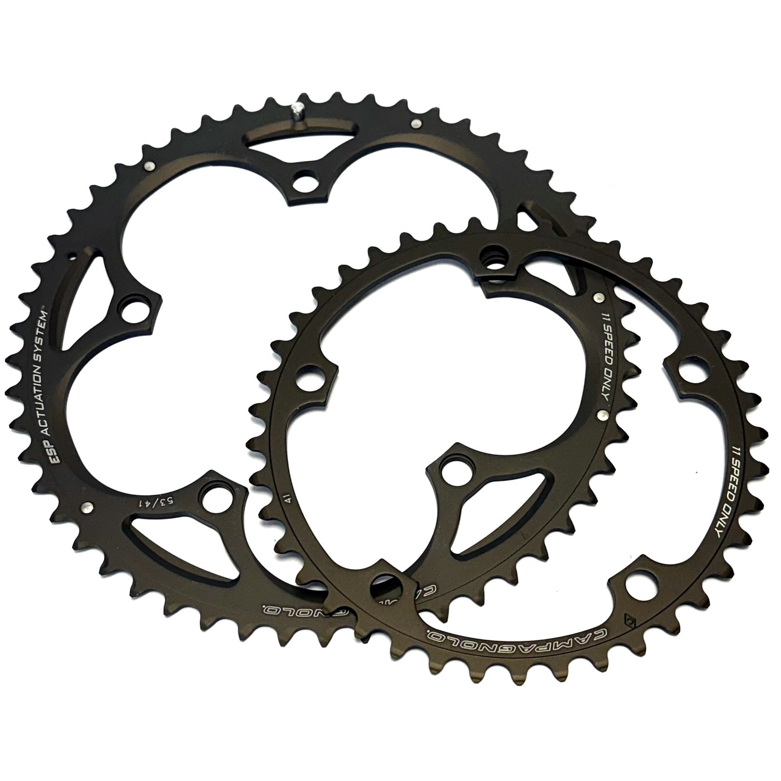 NOS Campagnolo Super Record 11 Speed 5-Arm Chainring Set -  41-53T