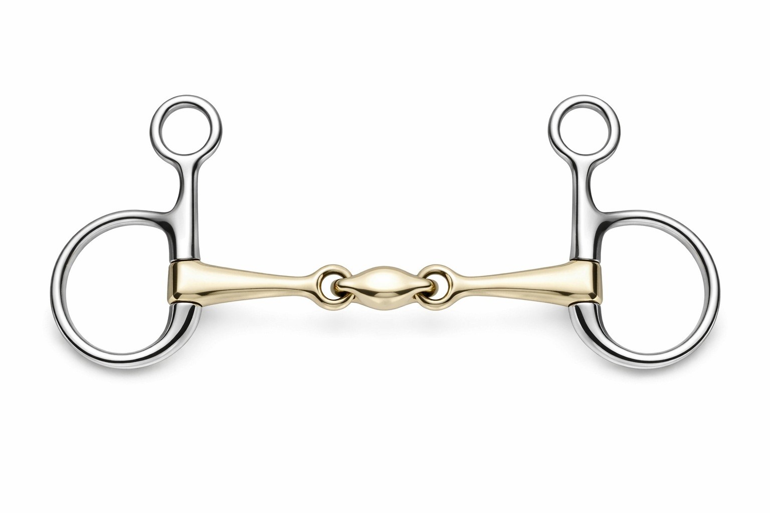 SS Hanging  Cheek Lozenge Baucher Horse Bit with Dog Bone 5" Mouth 35188B5