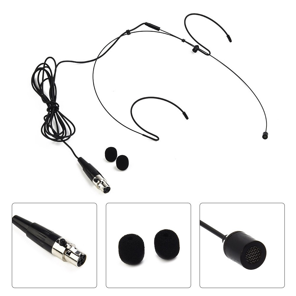 Brand New Microphone Cover Headworn Double Earhook For