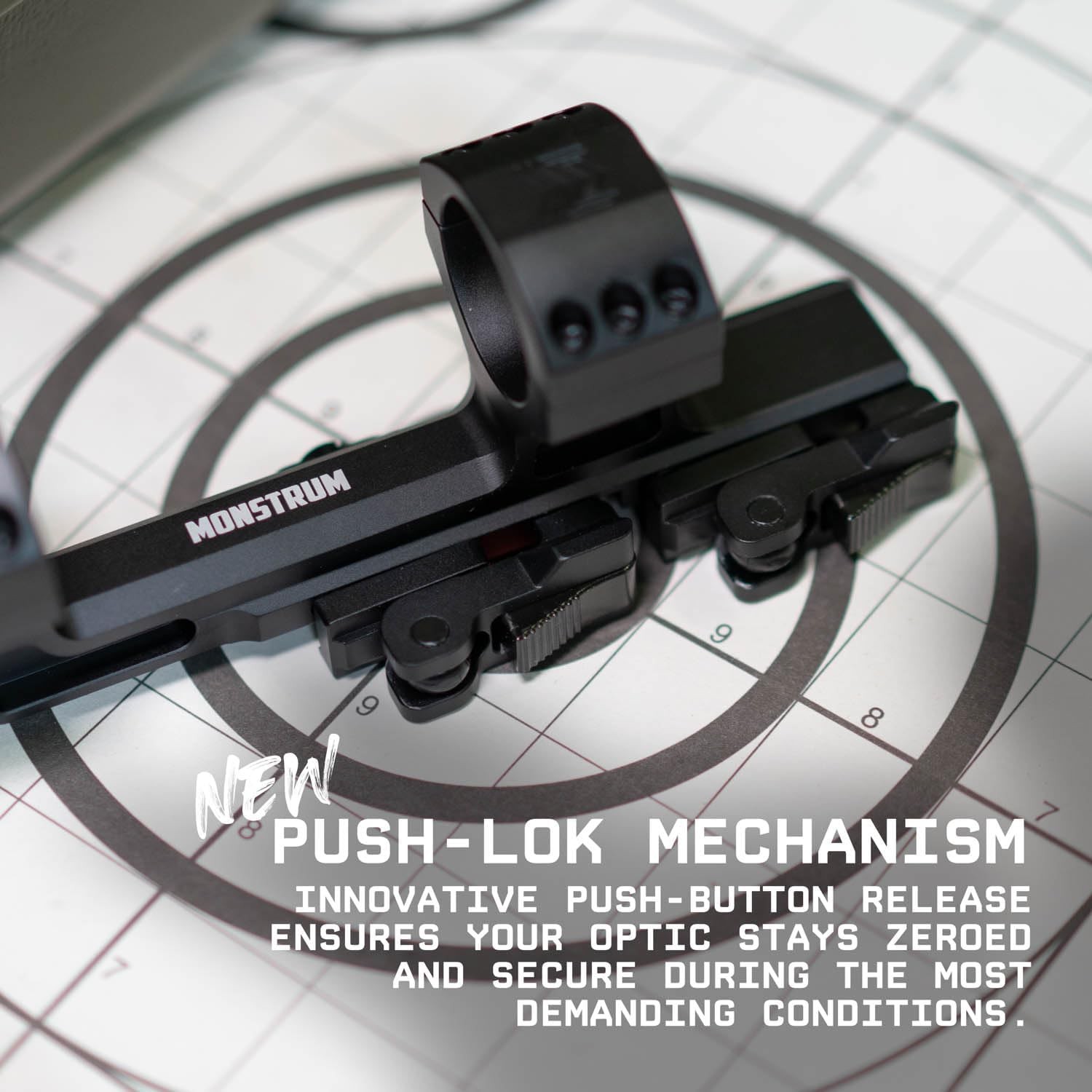 Monstrum Hypergrip Cantilever Scope Mount with Quick Release