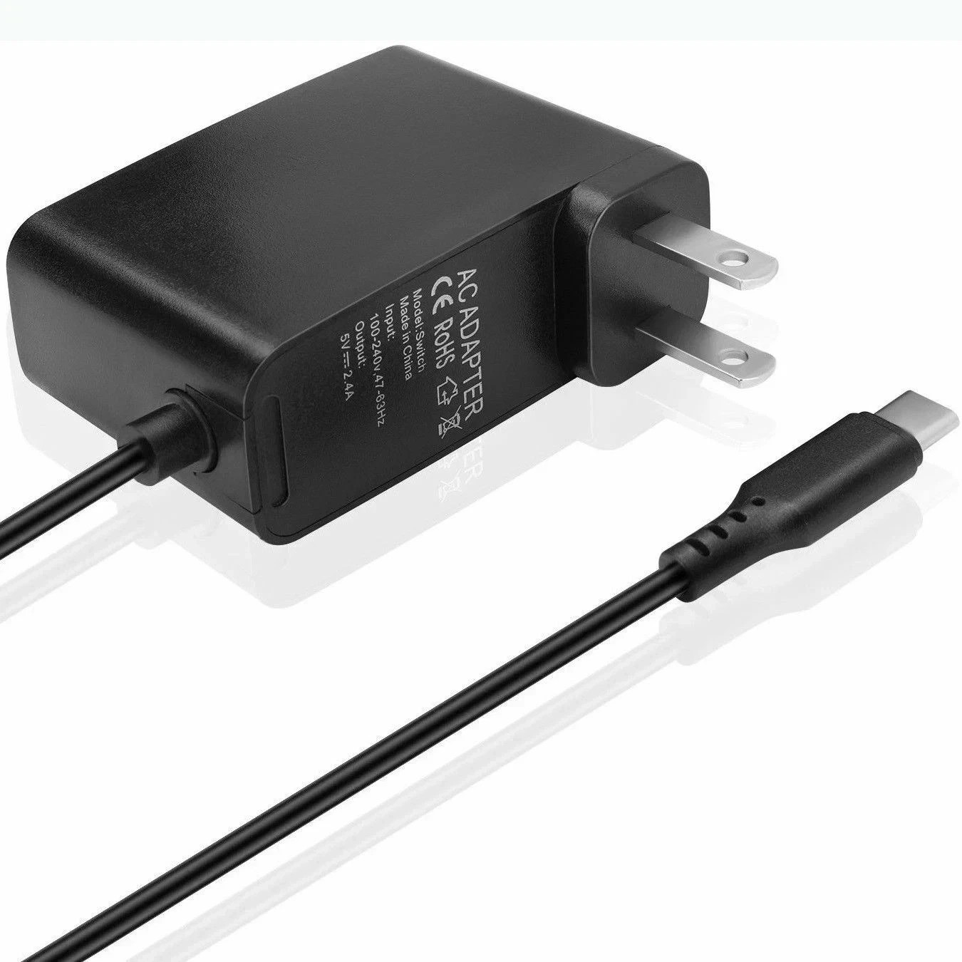 NEW AC Adapter Power Supply for Nintendo Switch Wall & Travel Charger Plug Cord