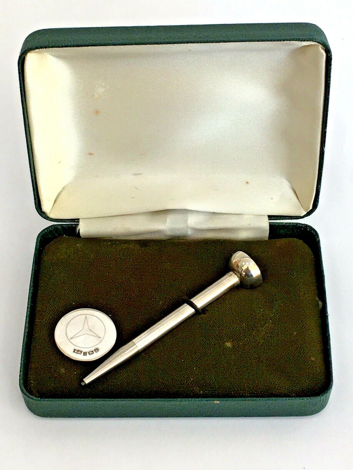 925 STERLING GOLF TEE & MARKER BIRMINGHAM 2000 MERCEDES BENZ UNUSED