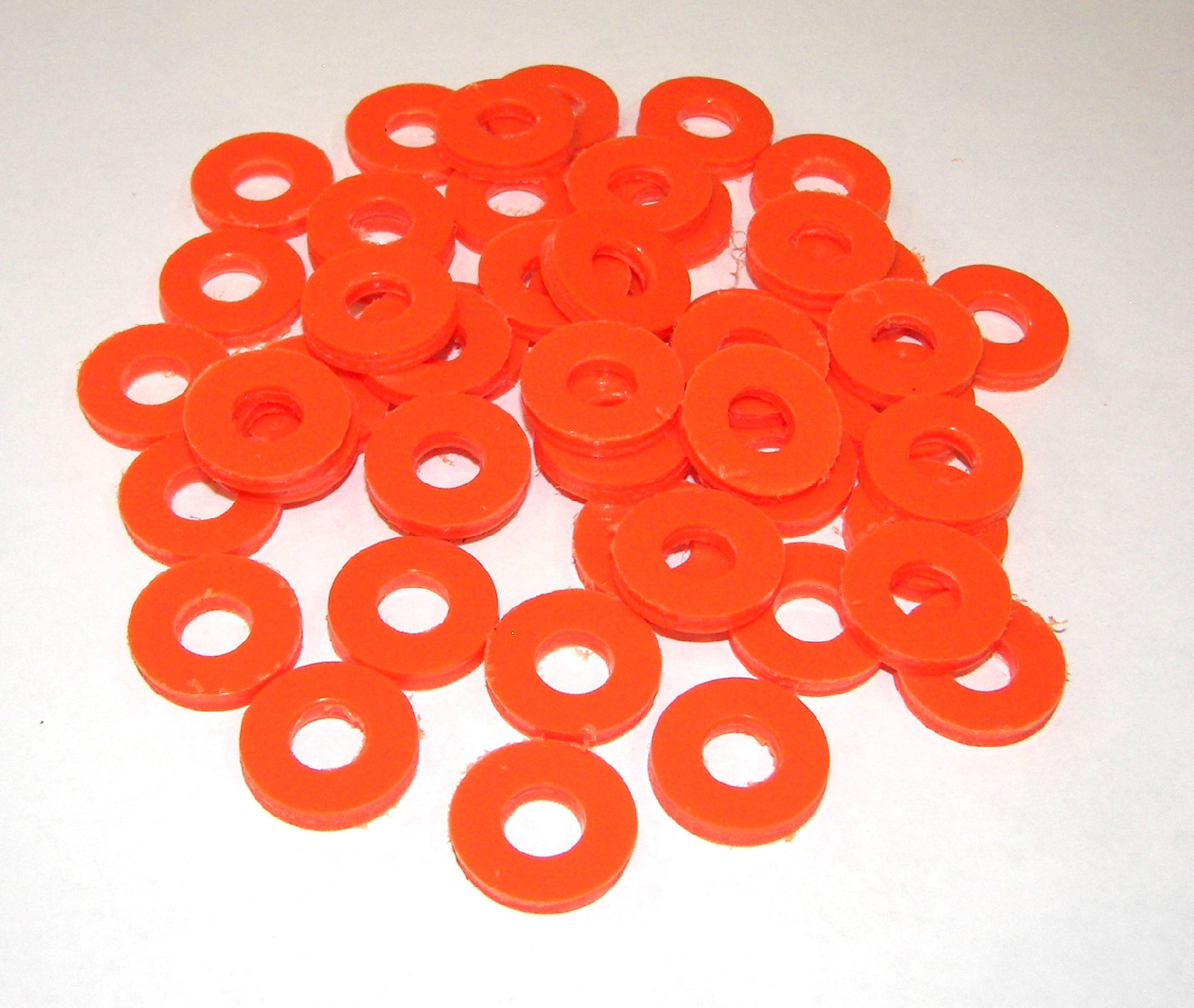 100 Tattoo Machine Orange Poly Pro Coil Core Washers Parts  Coil Washers 5/16"