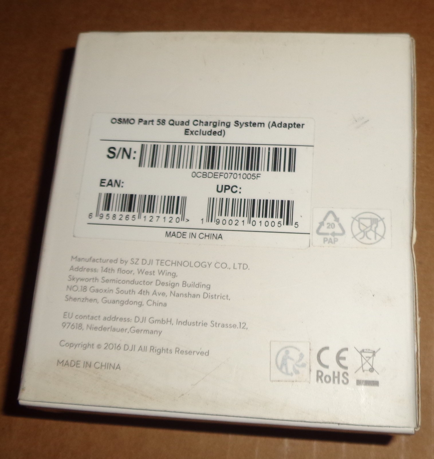 DJI Part 58 Quad Charging System (Adapter Excluded) OSMO