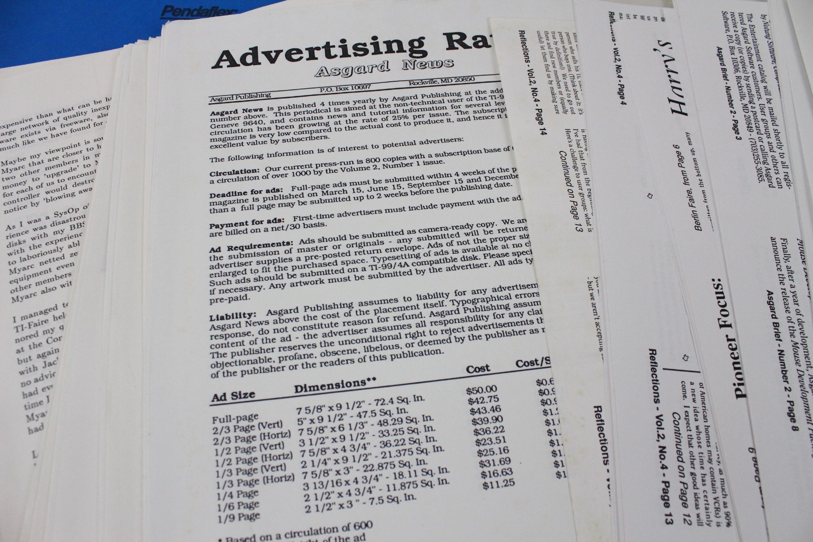 Vintage Computer Asgard News Software Original Program Layouts Magazine