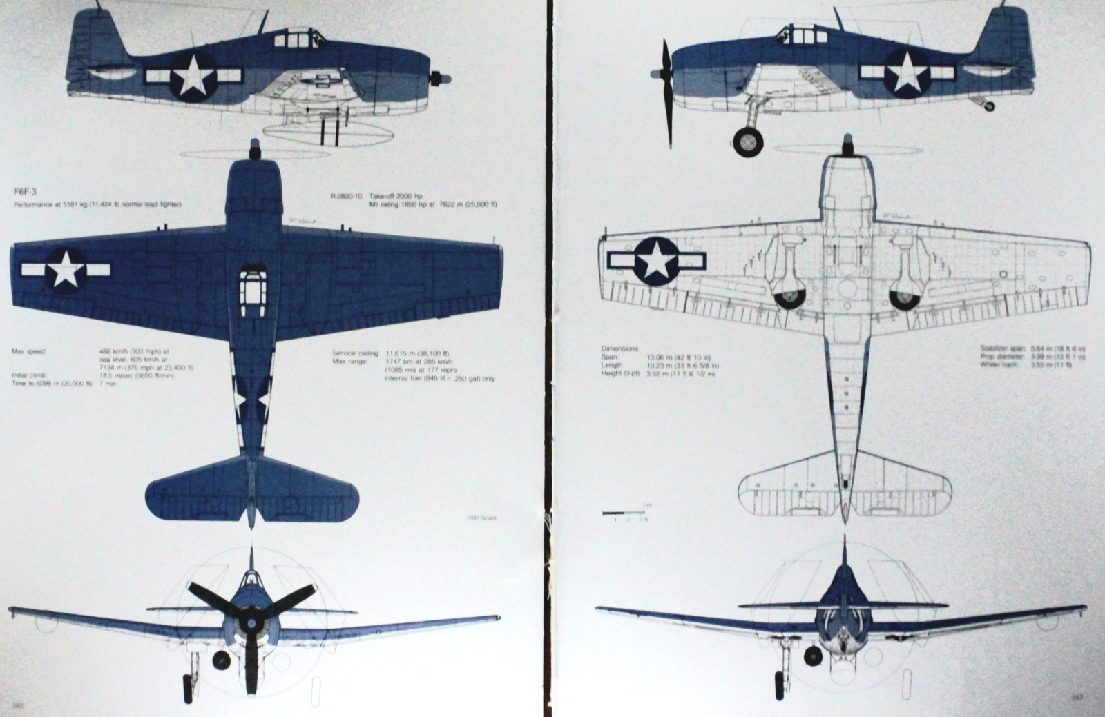 Grumman F6F Hellcat Picture Aircraft Out of Print Wall Art NOS Decor Display