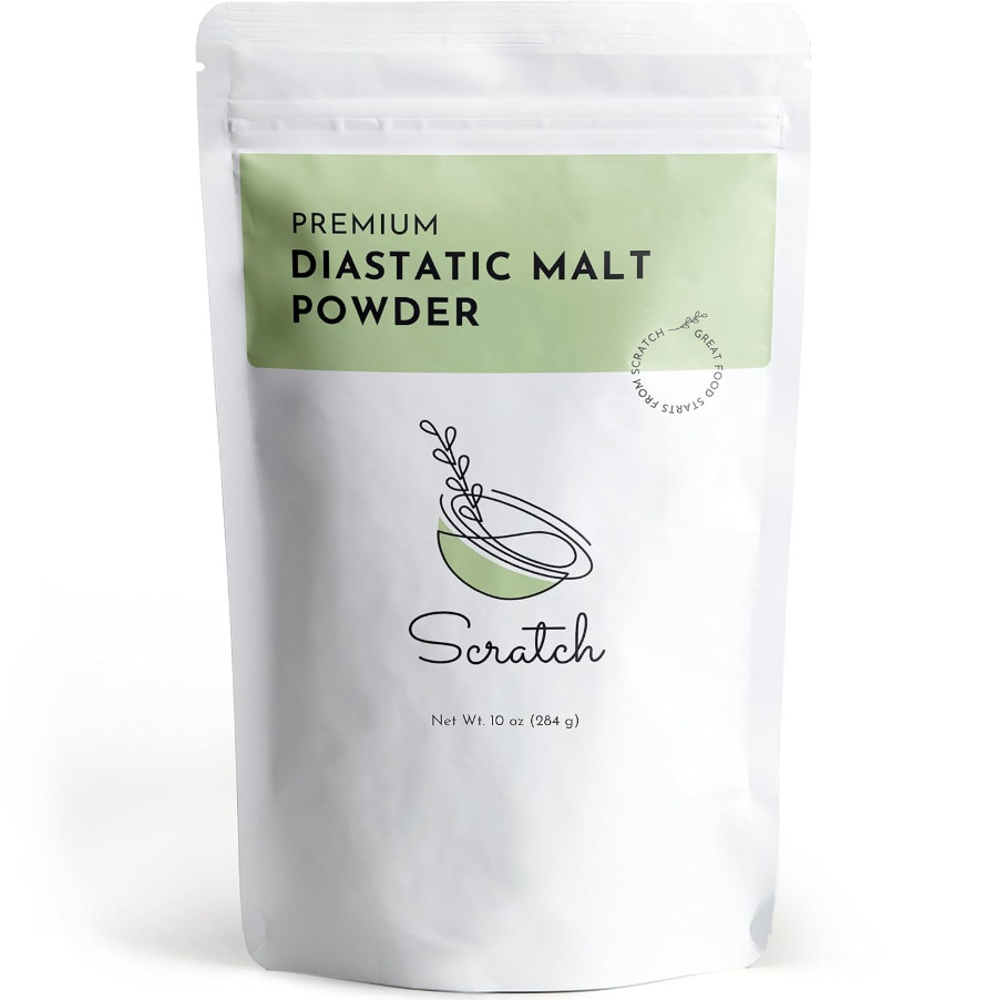 Scratch Diastatic Malt Powder for Baking - (10oz) Dried Barley Bread Improver US