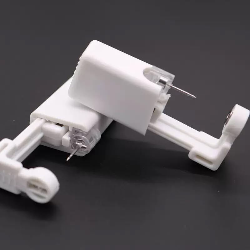 Ear Piercing Kit, 2 Pcs Disposable Gun with Silver -3mm