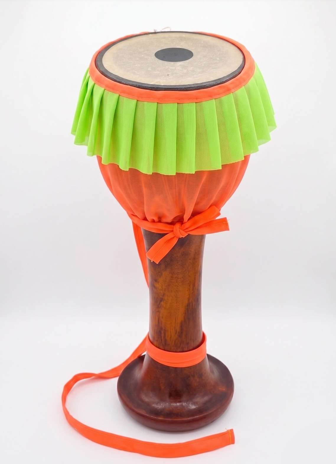 Authentic Thai Klong Yao Long Drum 50cm Solid Hardwood Goblet Hand Percussion