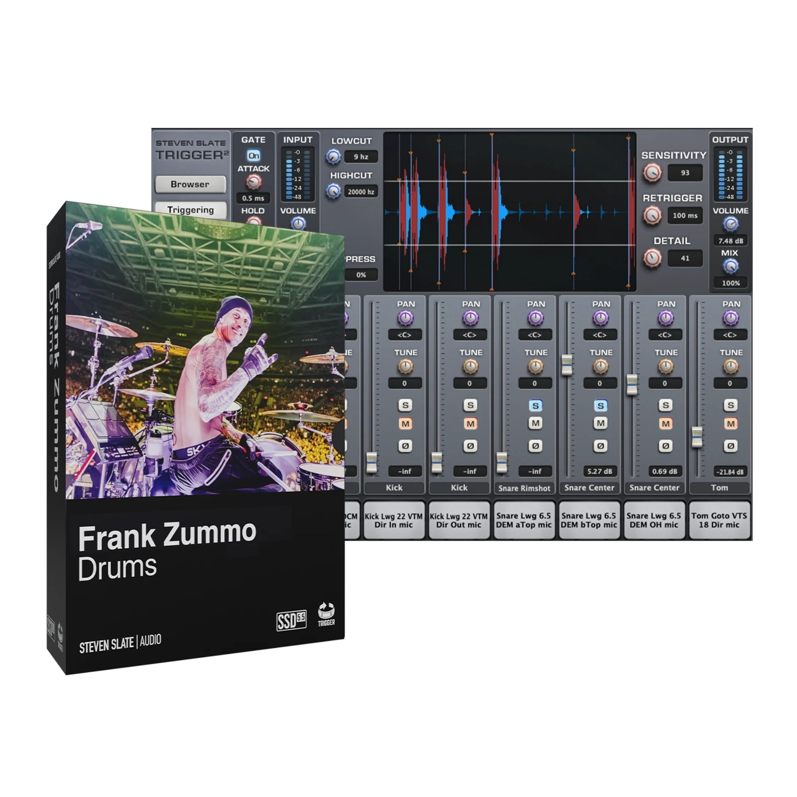 Steven Slate Drums Trigger 2 Frank Zummo Virtual Drum Expansion