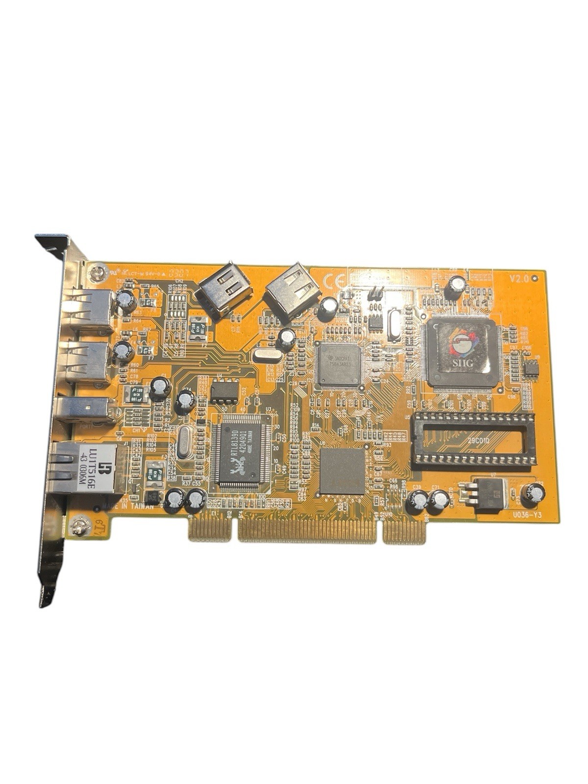 PCI FireWire 400 controller card SIIG JU-2NE012 V2.0