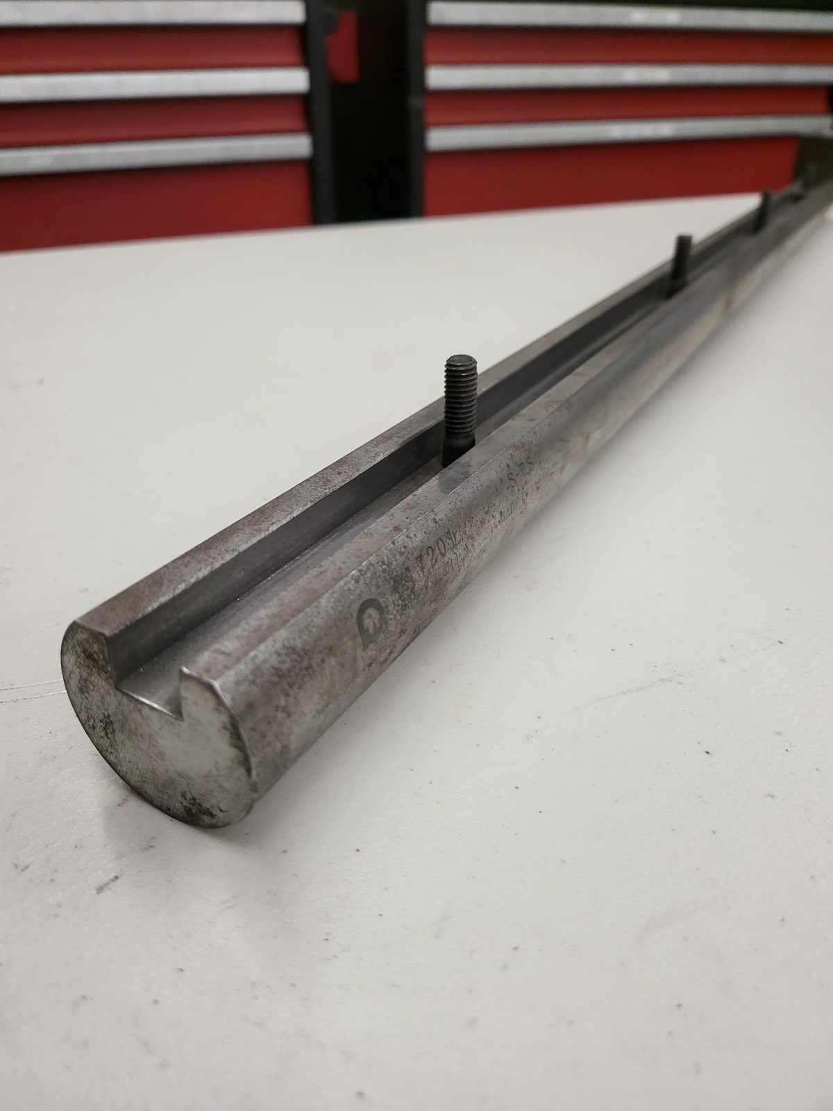 Amada Press Brake Radius Ruler 017201 at 32.87" Long 1.339" Tall .787" Edge