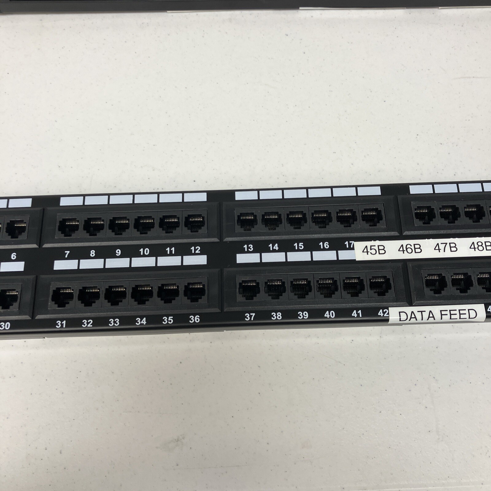 Patch Panel, Cat 5E, 2U, 48 Port