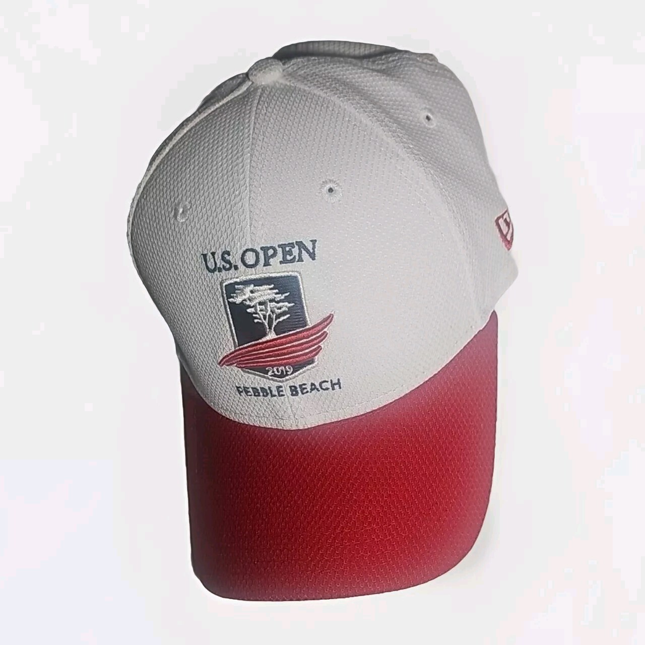 2019 US Open Pebble Beach Golf Mesh Red & White Cap Hat New Era