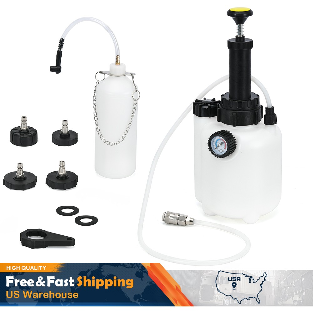 3L Capacity Manual Brake Clutch Bleeder Fluid Tool Power Bleeding Kit Universal