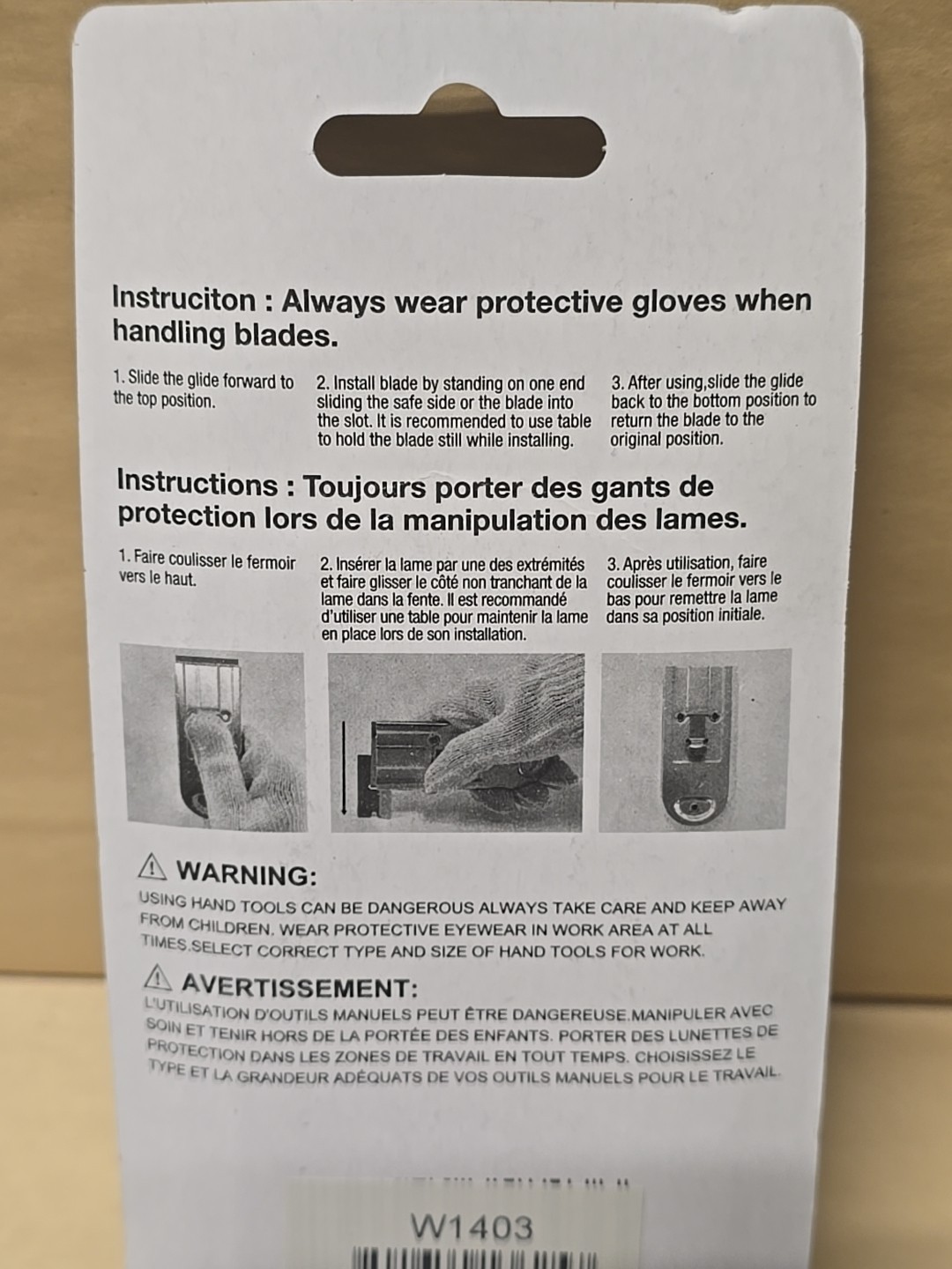 RETRACTABLE SAFETY SCRAPER w/ 5 RAZOR BLADES