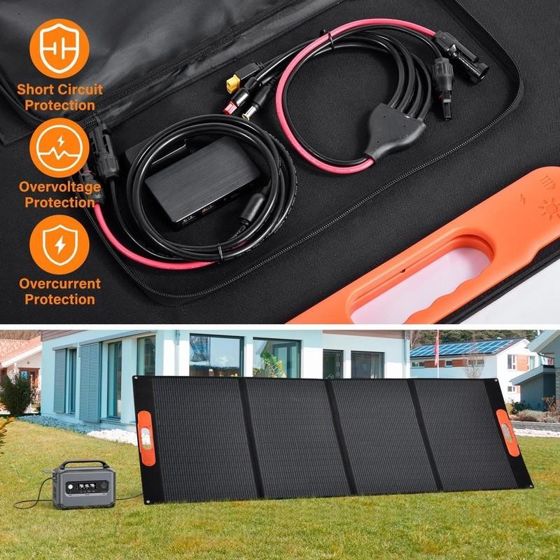 400W Portable Solar Panel Waterproof IP66 Foldable Solar Panel kit Brand New---