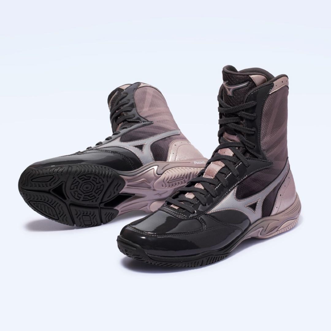 Mizuno Wave Monster Boxing Shoes Naoya Inoue Black Gold 25cm Japanese Boots New