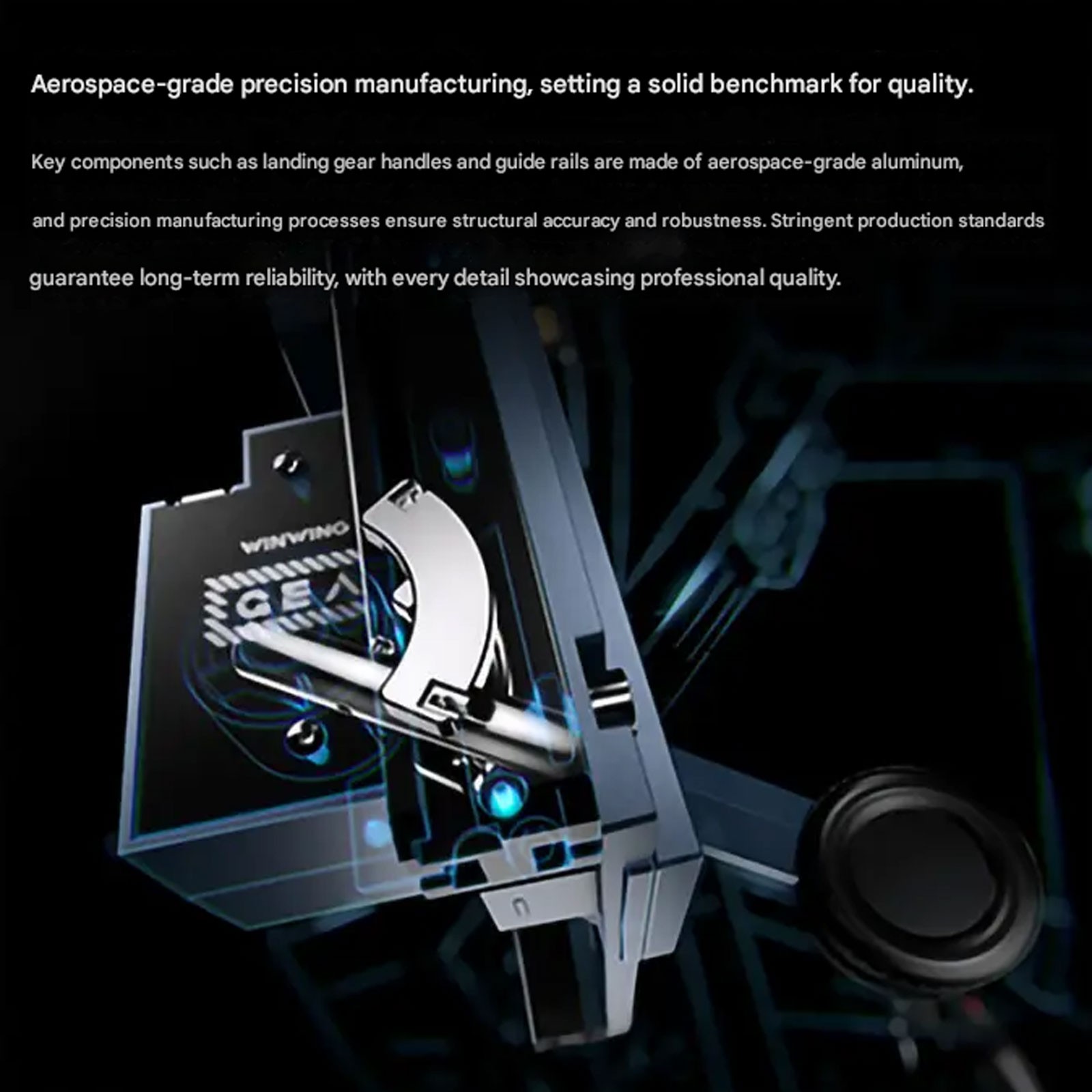 WINWING AGP Metal Flight Simulation Landing Panel Support for X-Plane MSFS Gamnr