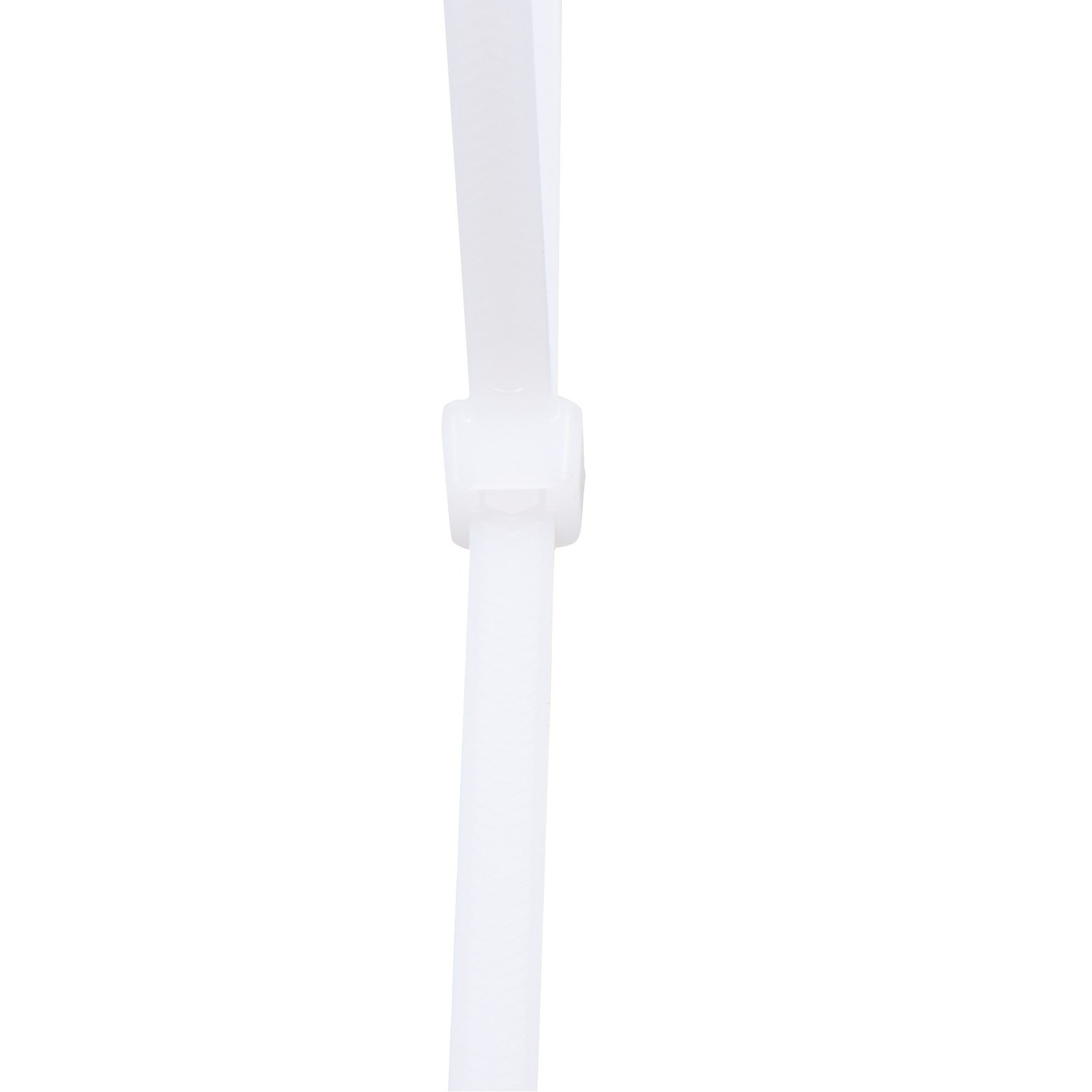 Self-locking Cable Ties, 12", 50 lbs, Nylon, 1000-Pack Black & 100-Pack White